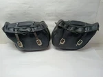 Harley-davidson 84-99 Fat Boy Nostalgic Leather Saddle Bags 90833-90B. Fixed Price $395.00.