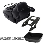 Black King Trunk Mount Rack Fit For Harley Pack Touring 2014-UP Us. Fixed Price $299.50.