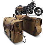 Motorcycle Rear Tail Seat Canvas Luggage Saddle Large For Honda Harley. Fixed Price $81.69.
