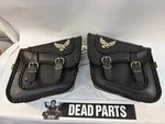 Harley Willie & Max Braided Small Eagle Saddlebags W/ Mounts. Fixed Price $80.00.