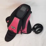 Joe Rocket Manta Magnetic Tank Bag Motorcycle Black / Pink Vtg. Fixed Price $39.00.