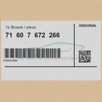 Genuine Bmw 71607672266 - Cap Nut. Fixed Price $25.48.