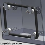 Mounting Kit For Motorcycle Aluminum Panniers, Also Pelican, Two. Fixed Price $114.99.