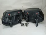 Harley-davidson 2014 Softail Heritage Leather Saddlebags Red Concho. Fixed Price $499.00.