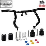 Front Engine Guard Crash Flat-out Bar For Harley Touring Street Road Glide 14-26. Fixed Price $119.99.
