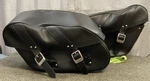 New Genuine Triumph A9520078 Leather Pannier Set. Fixed Price $274.39.