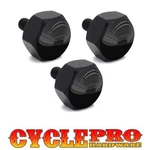 Black Billet Hex Windshield Bolt Kit For 93-13 Harley Touring Gloss Top. Fixed Price $16.95.