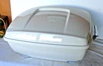 Genuine Harley Chopped Touring Pack White Trunk Luggage #53000399AV. Fixed Price $699.00.
