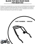 "black Top Box Rear Rack" Fit For Royal Enfield Bear 650. Fixed Price $94.72.