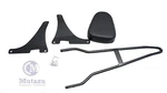 Black Chopper Style Sissy Bar Backrest For 04 - Up Harley Sportster, 883 1200. Fixed Price $99.00.