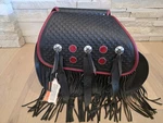 Rare Flsts Heritage Springer Leather Saddle Bag Red Trim Harley-davidson Softail. Fixed Price $2499.99.