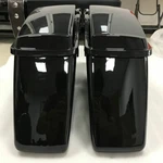 Vivid Black Hard Saddle Bags W/ Latch For Harley Touring Models 2014-2024. Fixed Price $192.90.