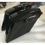 Vivid Black 5" Stretched Extended Hard Saddlebags Fits For 93-13 Harley Touring. Fixed Price $208.99.