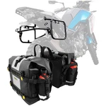 Tusk Pannier Racks With Nelson Rigg Hurricane Dry Saddlebags Silver. Fixed Price $546.59.