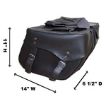 14" Slanted Waterproof Motorcycle Heavy Duty Saddlebags For Yamaha - UV7H. Fixed Price $131.00.