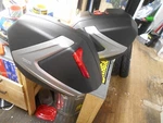 Givi Hard Luggage Side Case Matte Black/red Lens 20.7 X 12.4 15.5" V35NA. Fixed Price $499.99.