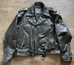 Vintage Unik Leather Motorcycle Jacket Men 44 Black Biker Heavy Zip 90S D Pocket. Fixed Price $69.99.