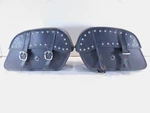 Viking Left & Right Motorcycle Slanted Studded Saddlebag Side. Fixed Price $79.95.