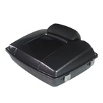 Charcoal Pearl Razor Pack Trunk Chopped Backrest For Harley Pak Touring. Fixed Price $348.80.