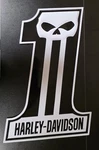 Harley-davidson Hd 2010 Embossed Tin Sign Shaped #1 Skull Logo, 12 X 18. Fixed Price $29.95.