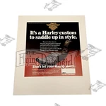 Original 1980 Harley-davidson "harley Custom Saddle" Parts Counter Flyer. Fixed Price $19.99.