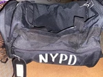 Nypd Duffel Bag Balck 18L 12W 10H, With 4 Zippered Compartments And Name/add Tag. Fixed Price $149.95.