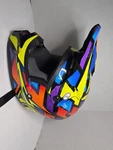 Fly Racing Kinetic Block Helmet Youth Small 47-48CM Used Multicolor. Fixed Price $30.00.