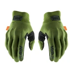 Motocross Gloves 100% Cognito Military Green Black. Fixed Price $36.87.