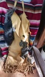 **awesome Vnt. Native American Lg Buck Skin Fur Hide Pipe Bag Regalia Nice !. Fixed Price $325.99.