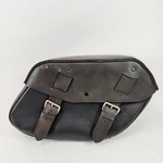 Harley 02-17 Dyna Right Side #1 Skull Dark Brown Leather Saddlebag Genuine. Fixed Price $100.06.