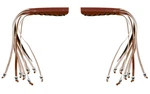 Motorcycle Brake Clutch Lever Covers Dream Apparel Skull Brown Black Fringe. Fixed Price $26.99.