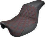 Saddlemen Black Red Lattice Gel Step Up Seat 2006-2017 Harley Dyna Switchback. Fixed Price $459.00.