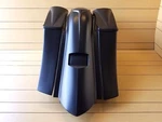 Long Sweep Extended Saddlebags/fender And 8X8 Lids For Harley Davidson 09-2013. Fixed Price $1009.80.