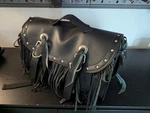 All American Rider 3002 Extra-large Traveler Bike Rack Bag, Rivet W/ Fringe. Fixed Price $25.00.
