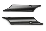 Custom Chrome Black Saddlebag Latch Covers For Harley Baggers Flt Flh 93-13. Fixed Price $159.99.