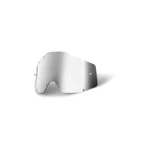 100% Racecraft Accuri Strata Anti-fog Lens With Posts Silver Mirror/smoke. Fixed Price $20.55.