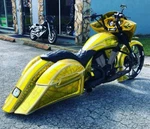 Victory Cross Country Streched Saddle Bags And Fender No Lids. Fixed Price $900.00.