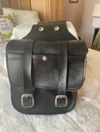Willie & Max Black Leather Motorcycle Medium Size Saddle Bags 10X10. Fixed Price $50.00.