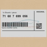 Original Bmw 71607699056 Bag Aluminium Case Right Adventure. Fixed Price $61.44.