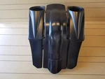 6"DOWN 9"BACK Strech Bags/fender With 8X8 Speaker Lids For Touring Bikes 97-2008. Fixed Price $990.00.