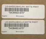 Saddlebag Lid (matte White) Part Number- 5438483-675/5438482-675 For Victory. Fixed Price $1028.99.