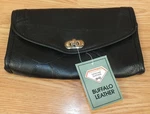 Genuine Diamond Plate Black Buffalo Leather Motorcycle Carrying Pouch **read**. Fixed Price $60.08.