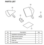 2018-2021 Honda Goldwing Tour Dct Passenger Armrests 08R70-MKC-A00ZA. Fixed Price $203.95.