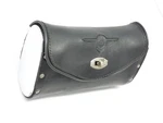 Vintage Harley Davidson Chrome Sided Leather Fat Boy Windshield Pouch Bag Rare!. Fixed Price $109.90.