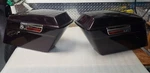 Harley Davidson Black Cherry Right Left Complete Saddlebags W/ Lid 06 Oem. Fixed Price $890.00.