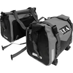 Rka Rugged Motorcycle Saddlebags 60L Black/gray Pair R-03-03. Fixed Price $119.22.