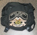 Motorcycle Luggage Back Pack Biker Harley 21"X15"X6" Arkansas Hog T-bags. Fixed Price $40.00.