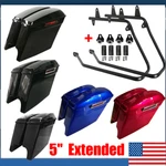 Extended Cvo Saddlebags W/ Conversion Bracke Fits For Harley Softail 1986-2013. Fixed Price $238.90.