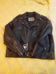 Unik Men's Leather Motorcycle Jacket Size 54 Vintage Gun Pocket Zipout Liningnwt. Fixed Price $269.99.