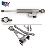 Steering Damper Stabilizer Mounting Brackets Kit For Yamaha MT-09 13-15 Black Us. Fixed Price $45.02.